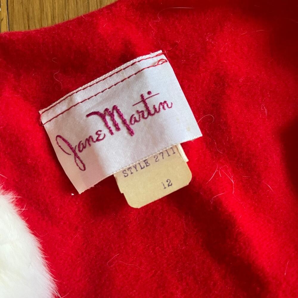 50s-60s Holiday Robe and Slipper Set - Picture 5 of 11